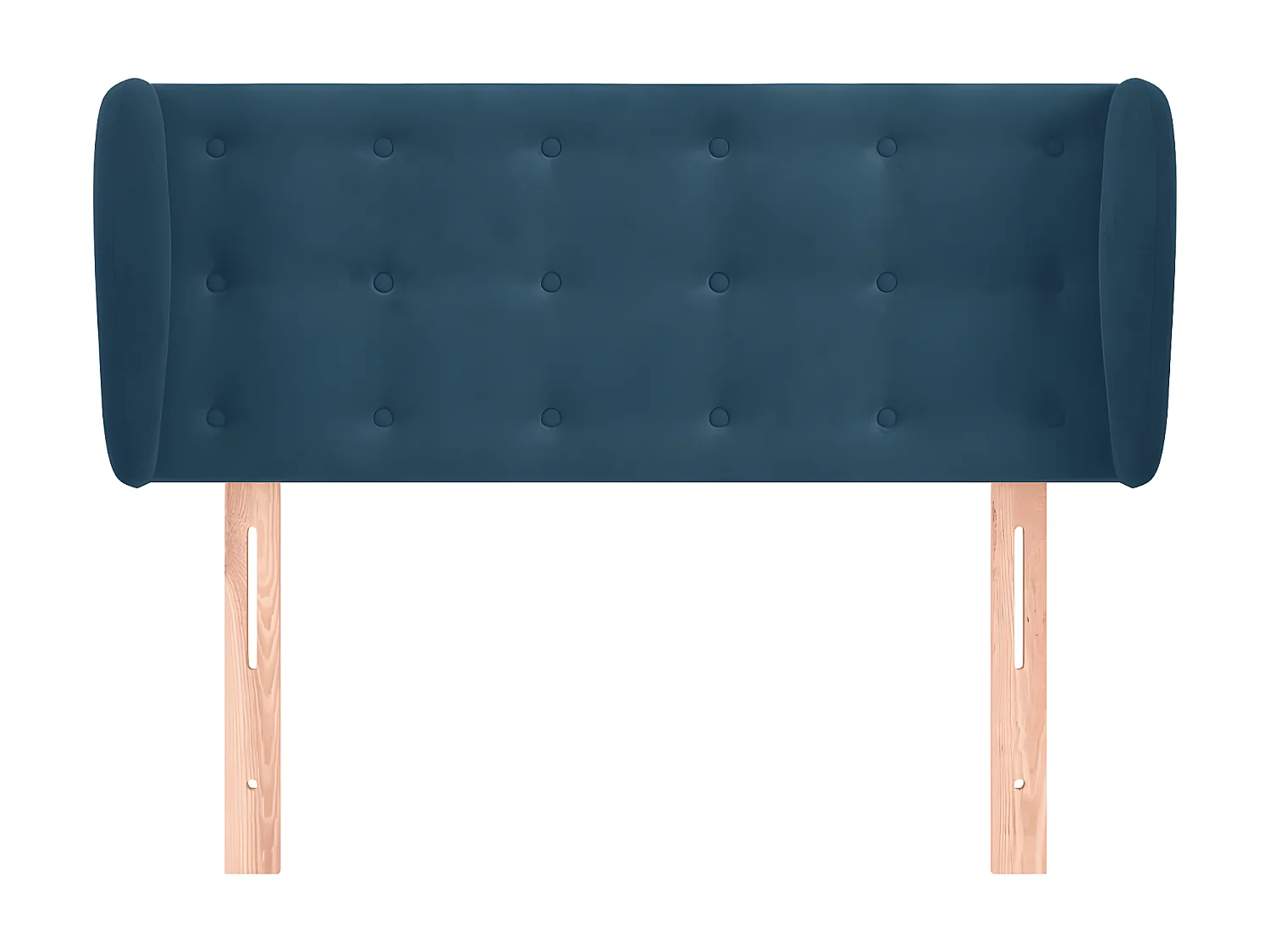 Tête de lit avec oreilles Bleu foncé 103x23x78/88 cm Velours POI93778 BonneVie Meuble