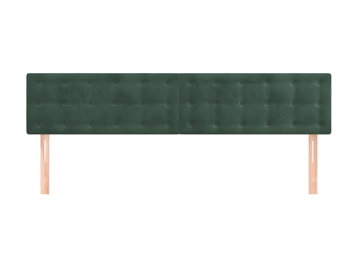 Têtes de lit 2 pcs Vert foncé 100x5x78/88 cm Velours -ASAF24576 BonneVie Meuble