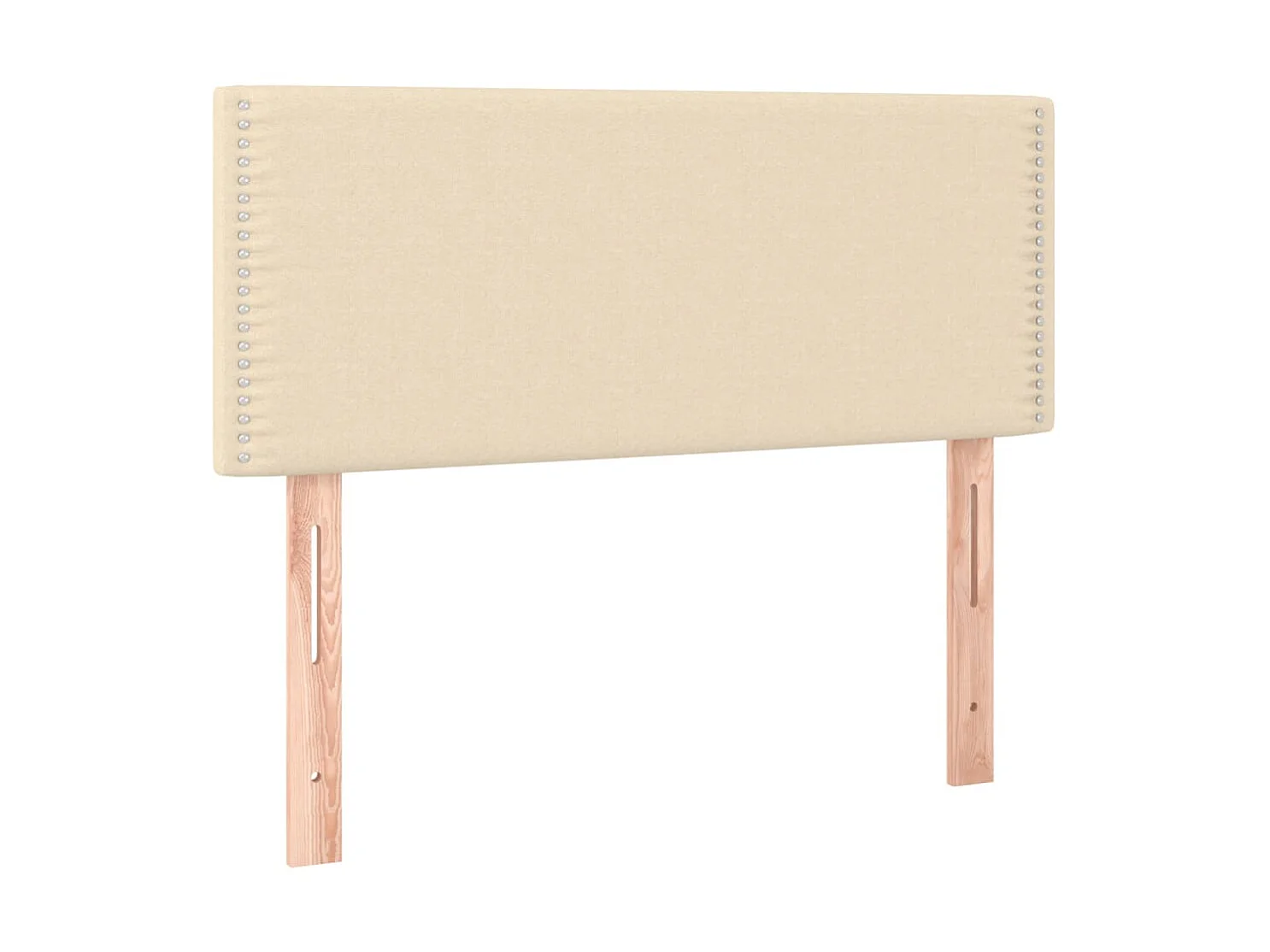 Cabeceira de cama tecido 100x5x78/88 cm creme PT823591