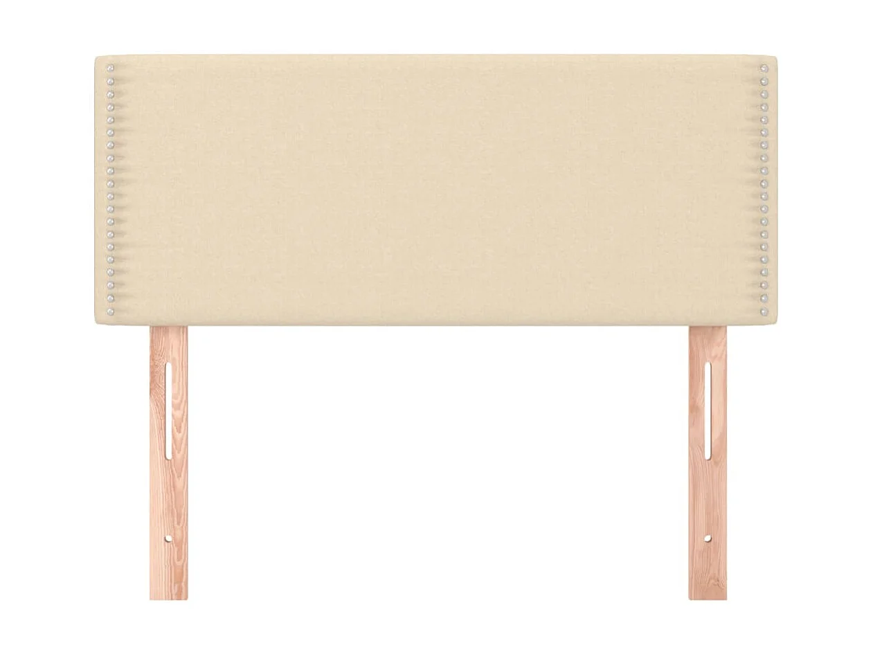 Cabeceira de cama tecido 100x5x78/88 cm creme PT823591