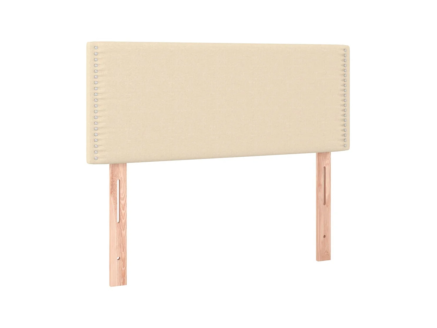 Tête de lit Crème 100x5x78/88 cm Tissu POI95733 BonneVie Meuble