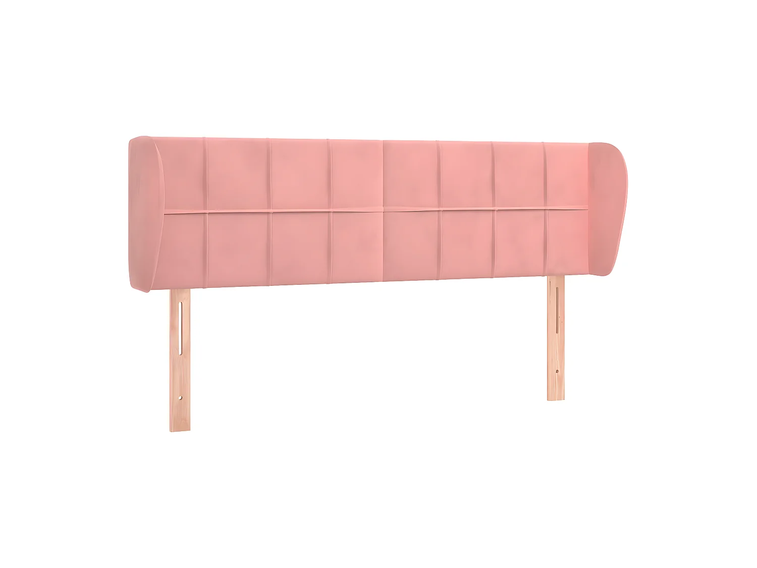 Tête de lit avec oreilles Rose 147x23x78/88 cm Velours POI99998 BonneVie Meuble