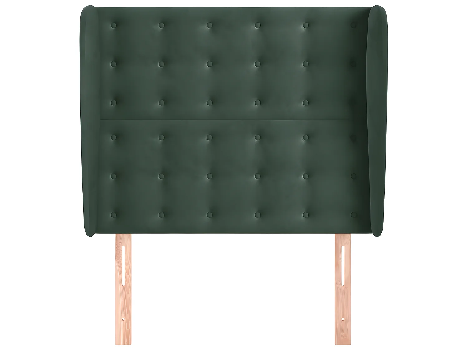 Kopfteil,Bettkopfteil mit Ohren Dunkelgrün 93x23x118/128 cm Samt -gkd517734