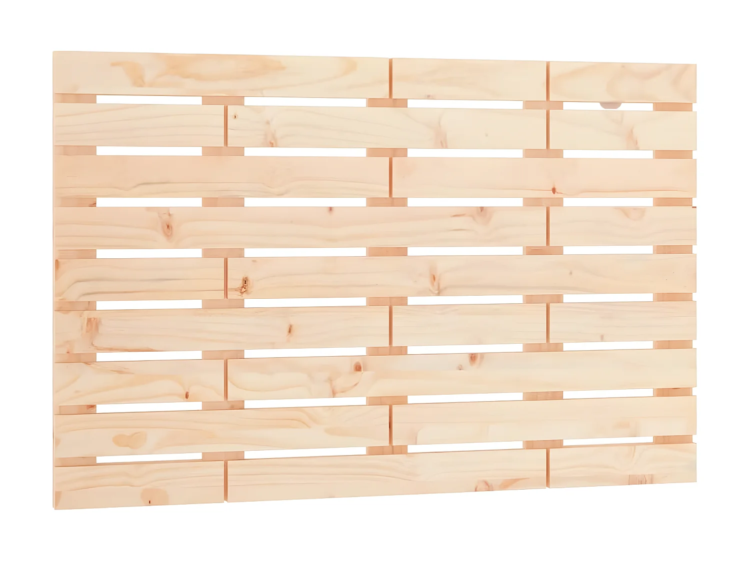 Tête de lit murale 96x3x63 cm Bois massif de pin POI69793 BonneVie Meuble