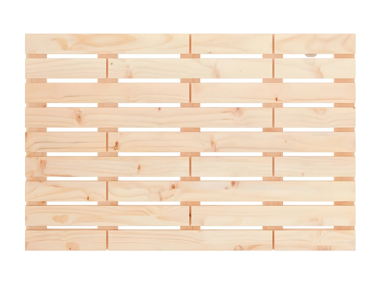 Tête de lit murale 96x3x63 cm Bois massif de pin POI69793 BonneVie Meuble