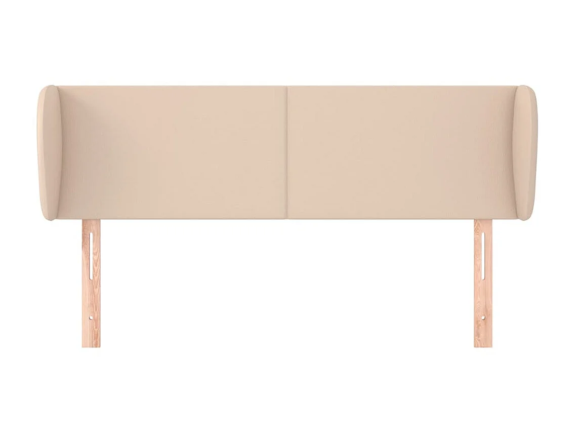 Kopfteil,Bettkopfteil mit Ohren Cappuccino-Braun 147x23x78/88 cm Kunstleder -gkd600905