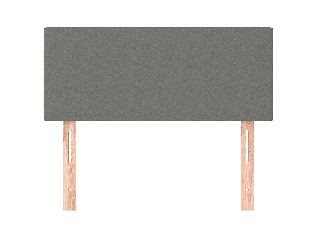 Tête de lit Gris foncé 100x5x78/88 cm Tissu POI26668 BonneVie Meuble