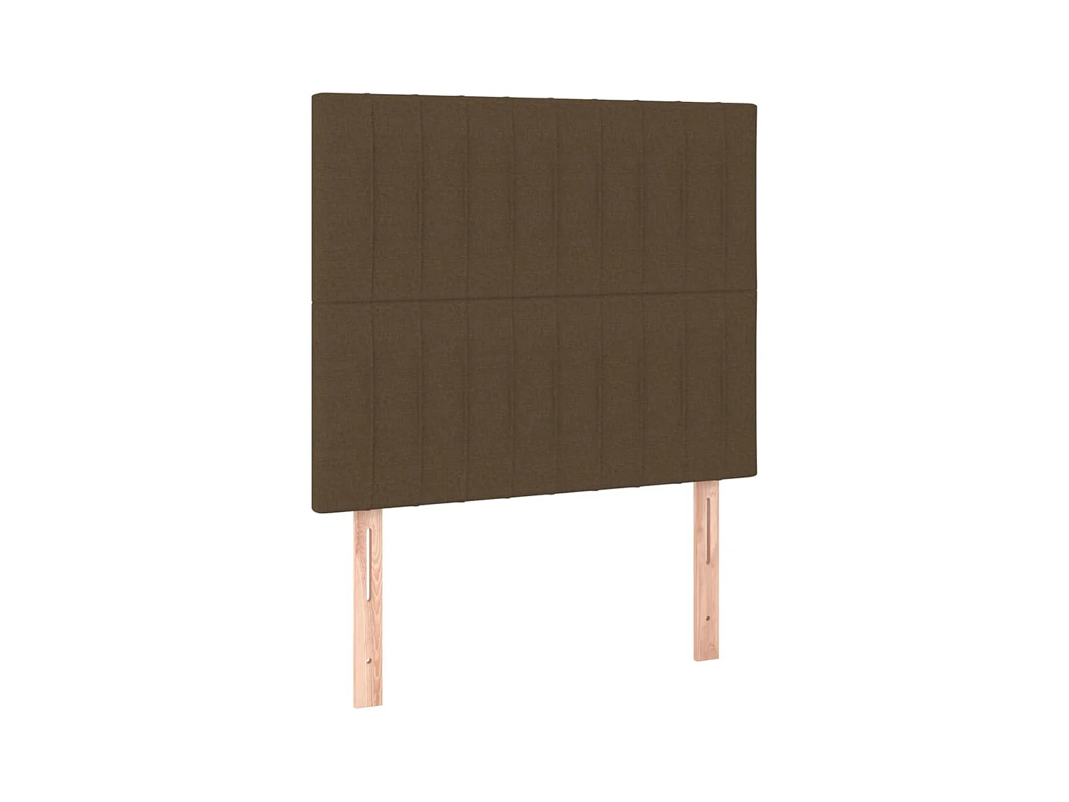 Têtes de lit 2 pcs Marron Foncé 100x5x78/88 cm Tissu POI26333 BonneVie Meuble