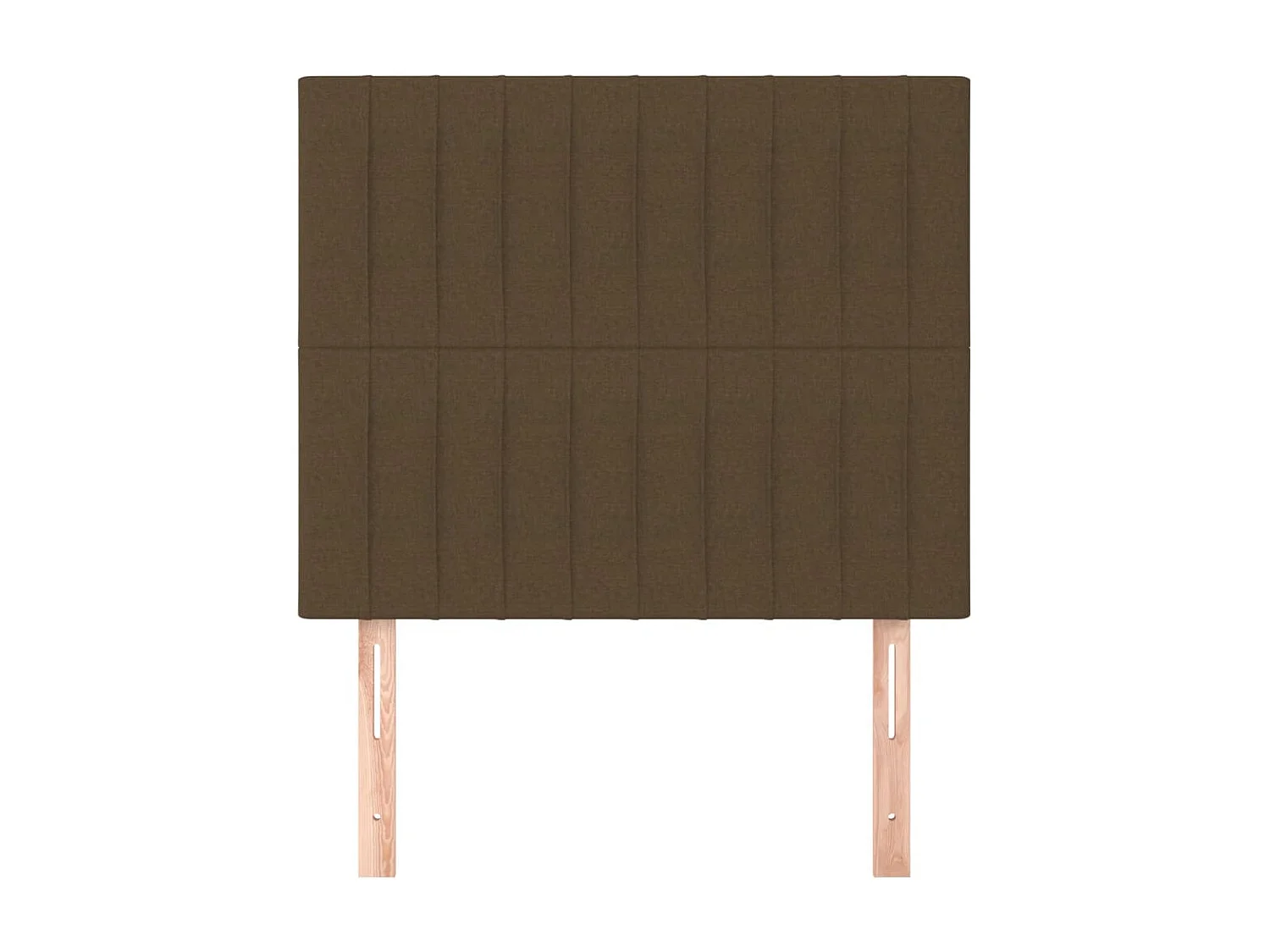 2er-set-Kopfteil,Bettkopfteile Dunkelbraun 100x5x78/88 cm Stoff -gkd416266