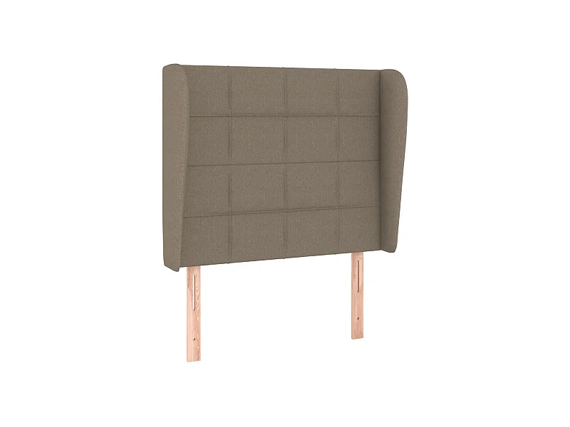 Tête de lit avec oreilles Taupe 103x23x118,128 cm Tissu PEWV81240 BonneVie Meuble