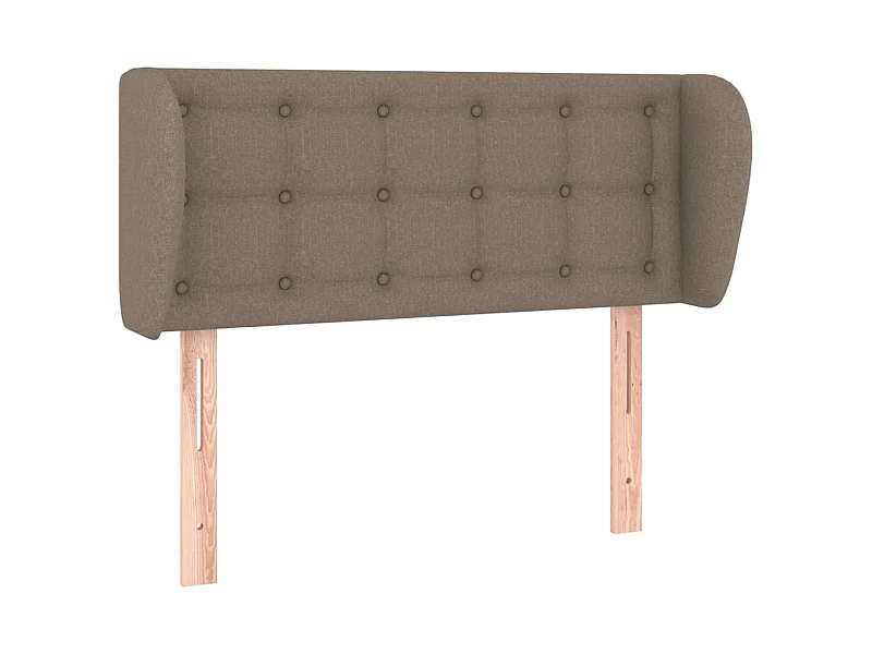 Tête de lit avec oreilles Taupe 83x23x78/88 cm Tissu POI73775 BonneVie Meuble