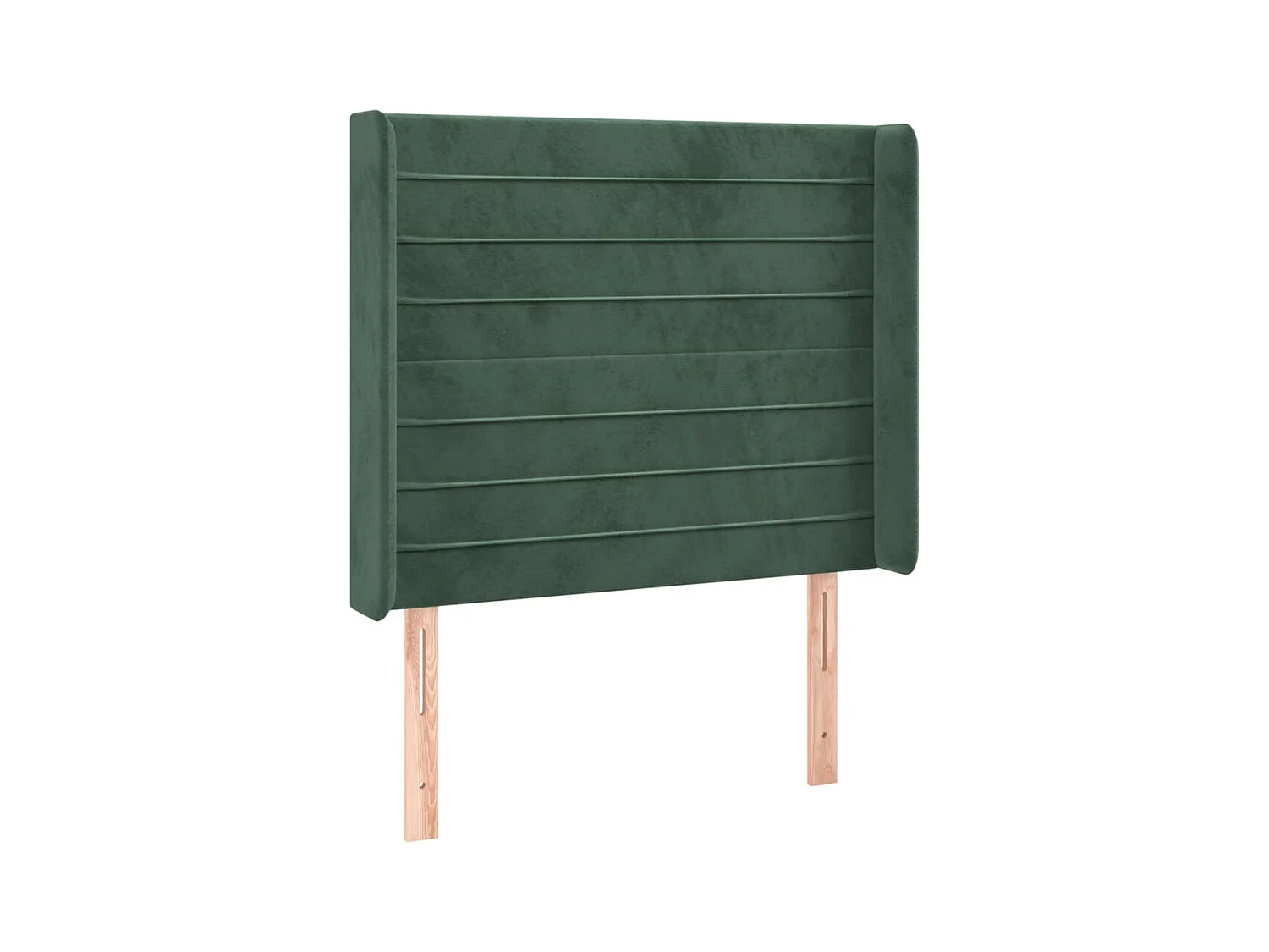 Tête de lit avec oreilles Vert foncé 103x16x118/128 cm Velours POI80882 BonneVie Meuble