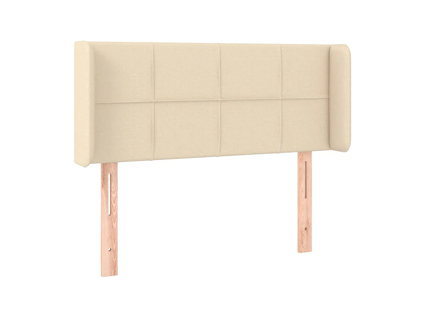 Tête de lit avec oreilles Crème 93x16x78/88 cm Tissu POI54435 BonneVie Meuble