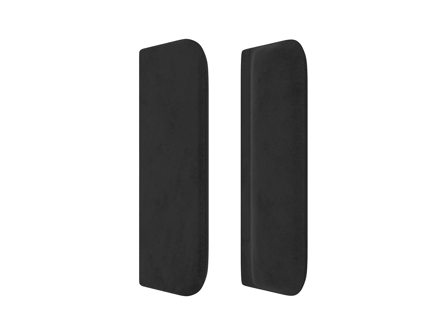 Kopfteil,Bettkopfteil mit Ohren Schwarz 103x16x78/88 cm Samt -gkd616596