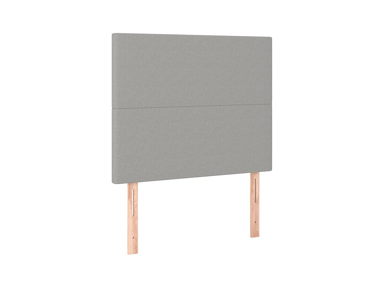 Têtes de lit 2 pcs Gris clair 90x5x78/88 cm Tissu POI36867 BonneVie Meuble