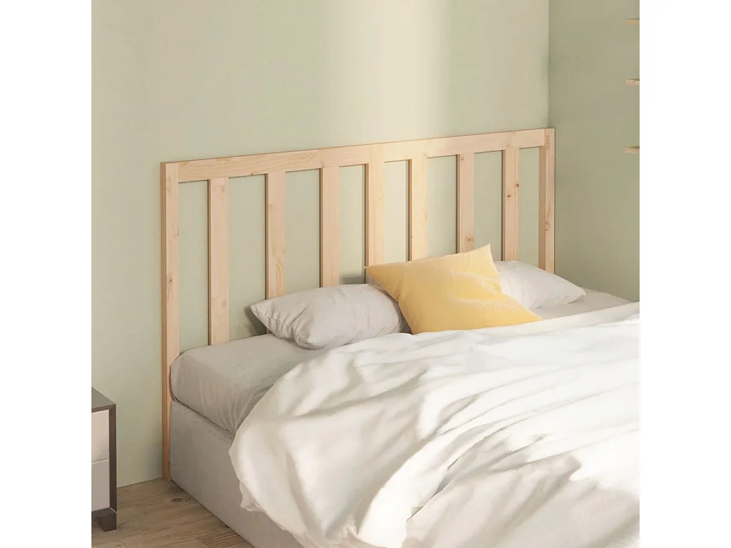 Testiera | Testata del letto per Letto 126x4x100 cm in Legno Massello di Pino