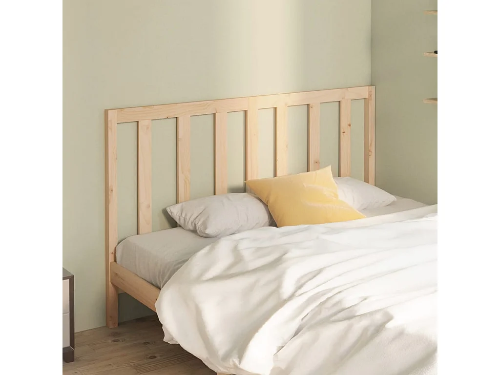 Tête de lit 126x4x100 cm Bois massif de pin POI22123 BonneVie Meuble
