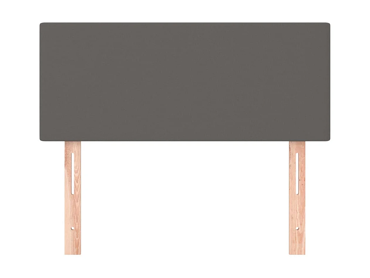 Cabeceira de cama couro artificial 80x5x78/88 cm cinzento PT666723