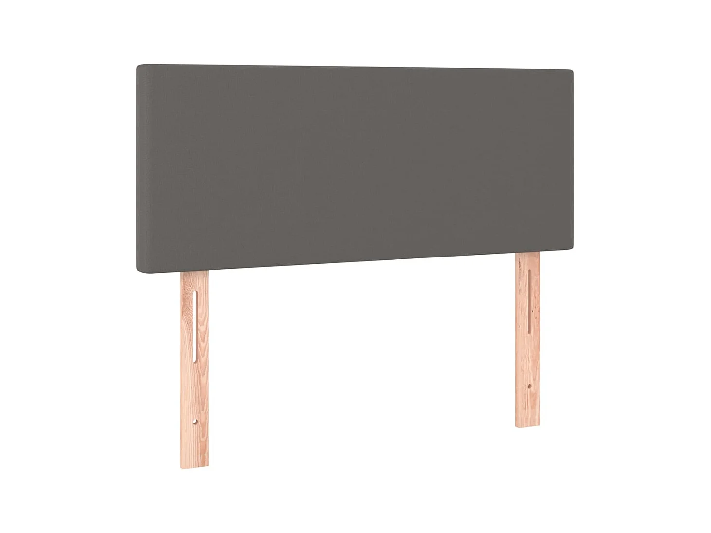 Testiera | Testata del letto Grigia 80x5x78/88 cm in Similpelle