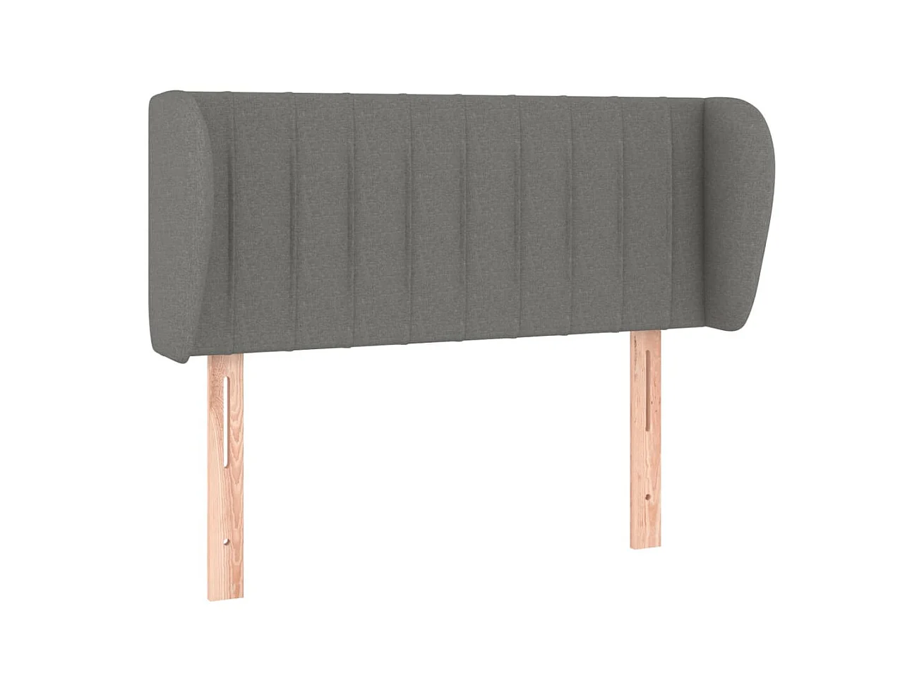 Testiera | Testata del letto ad Orecchio Grigio Scuro 83x23x78/88 cm in Tessuto