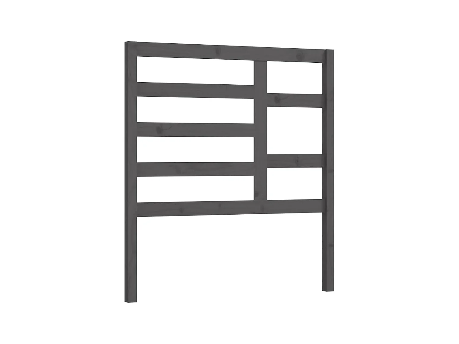 Tête de lit Gris 96x4x104 cm Bois massif de pin POI48039 BonneVie Meuble