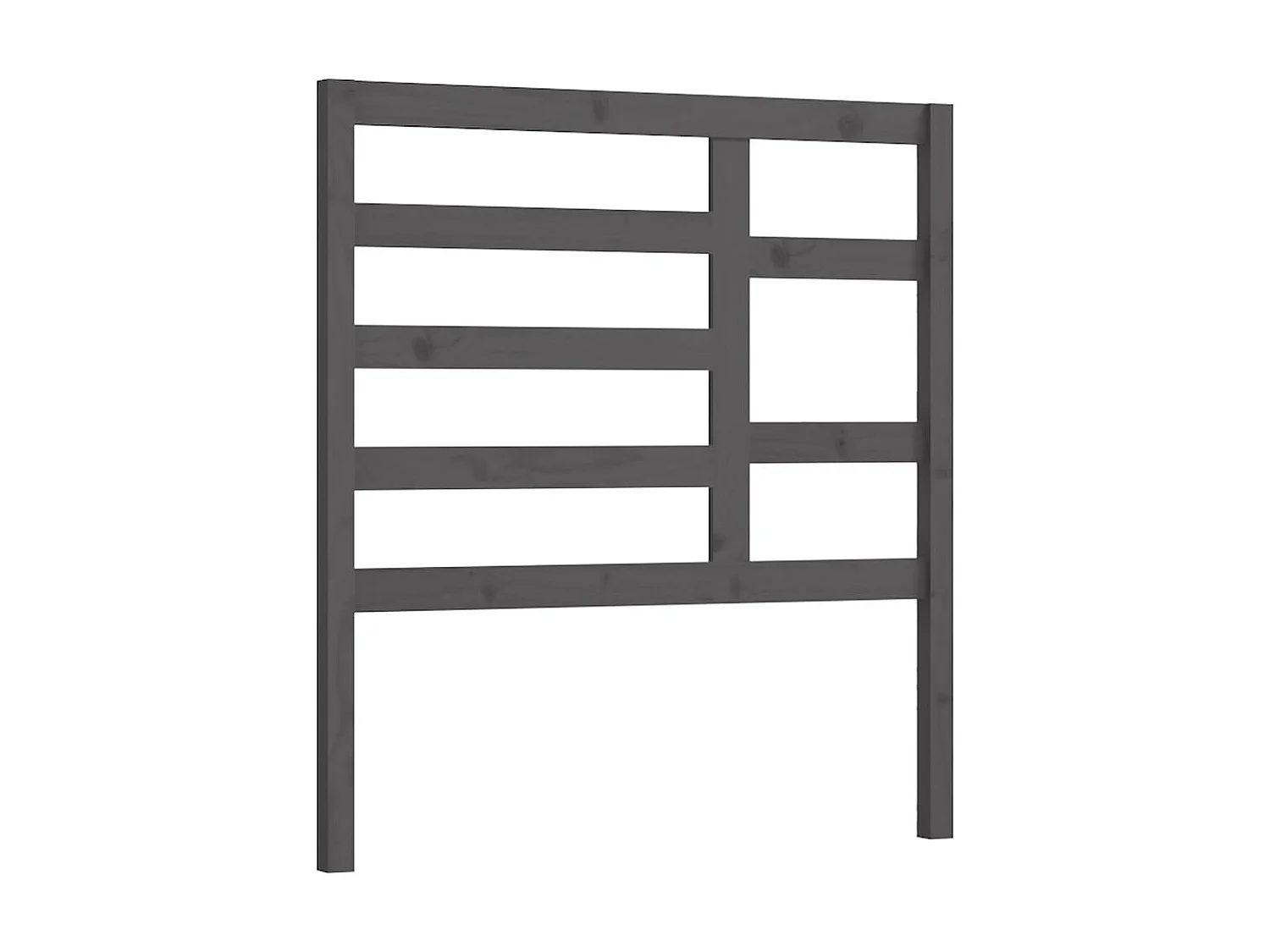 Tête de lit Gris 96x4x104 cm Bois massif de pin POI48039 BonneVie Meuble