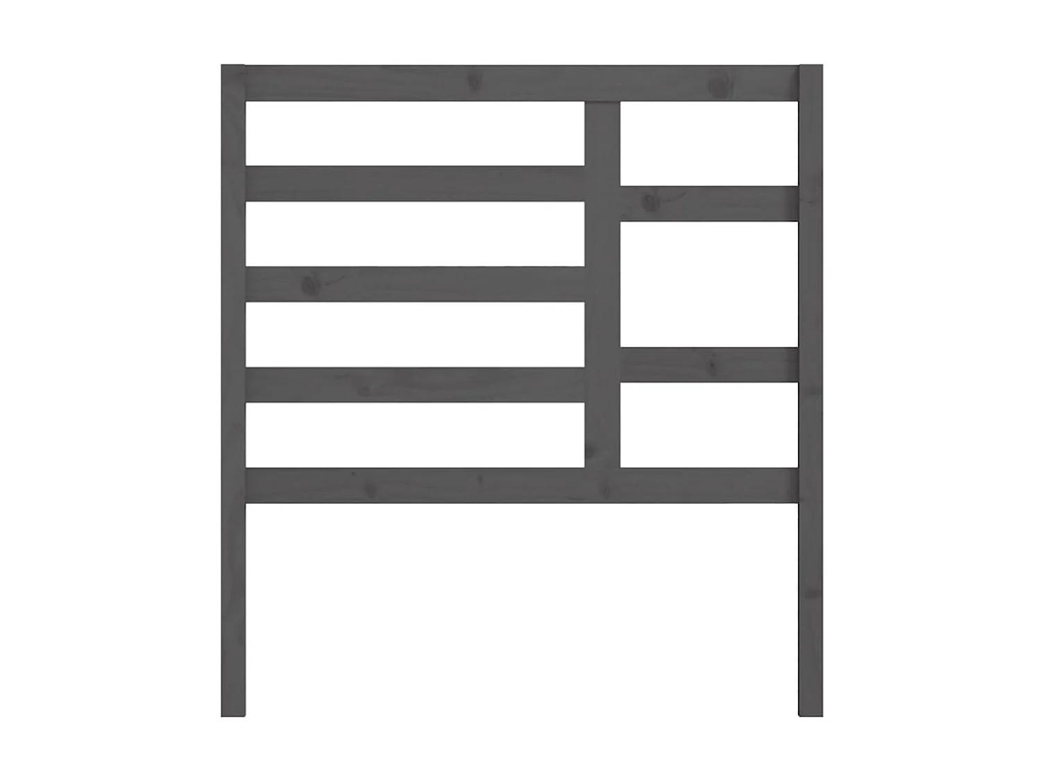 Tête de lit Gris 96x4x104 cm Bois massif de pin POI48039 BonneVie Meuble