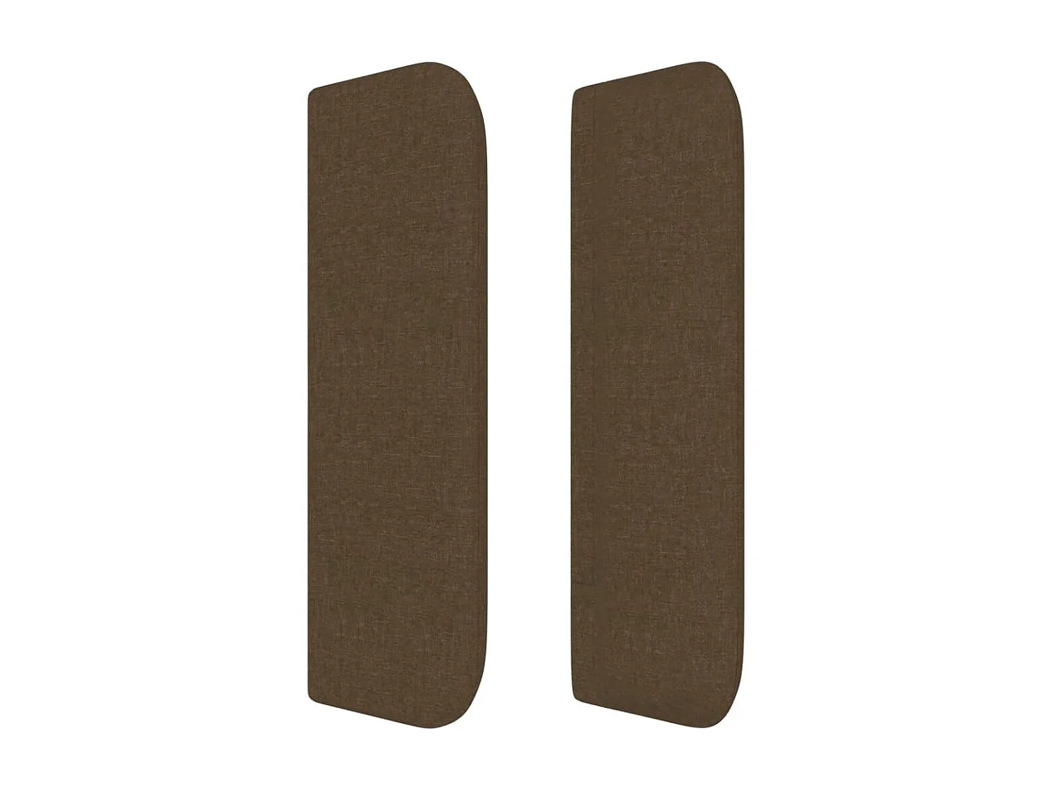 Tête de lit avec oreilles Marron Foncé 93x16x78/88 cm Tissu POI68790 BonneVie Meuble