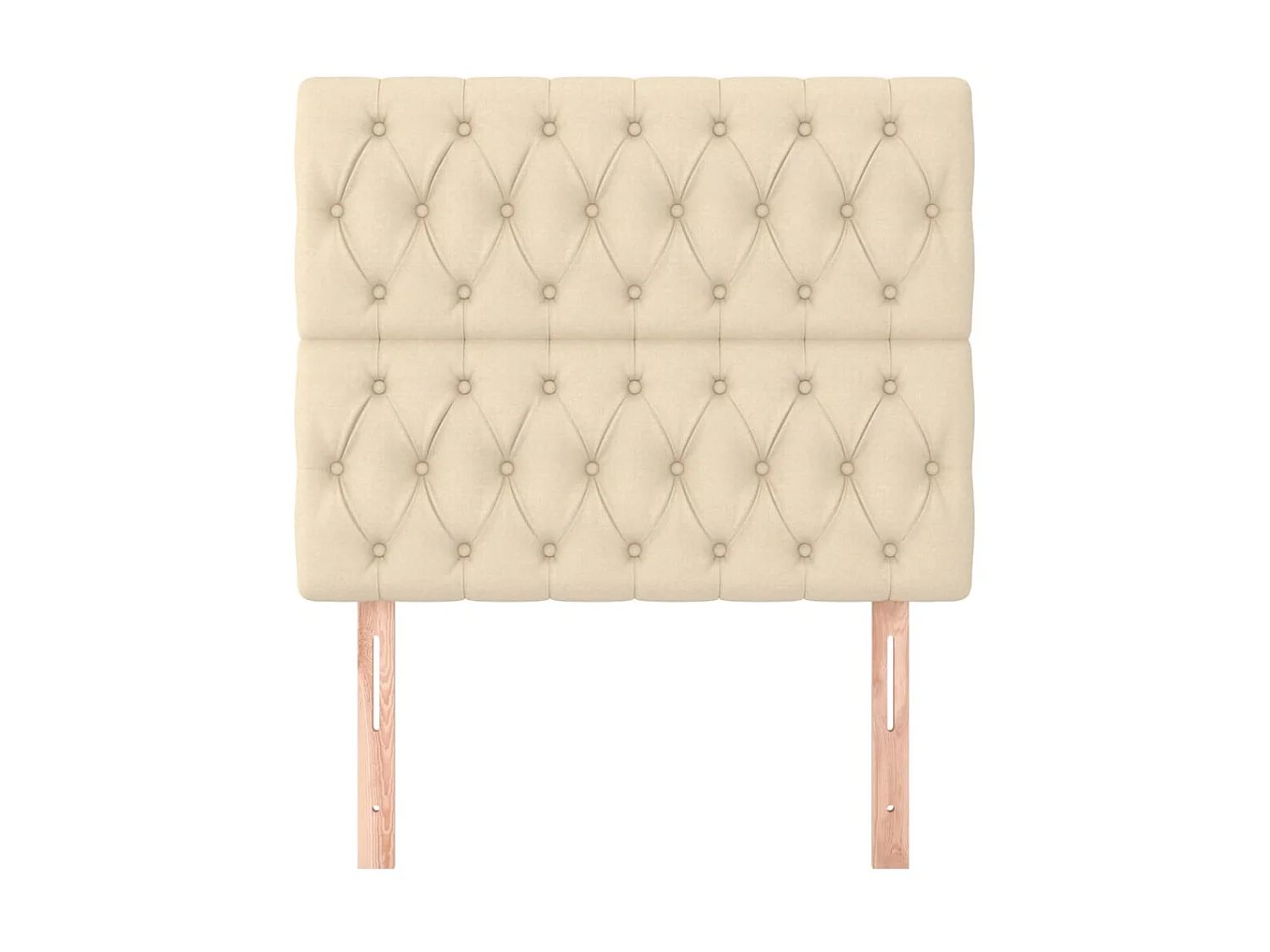 Testiere | Testate del letto 2 pz Crema 100 x 7 x 78/88 cm in Tessuto