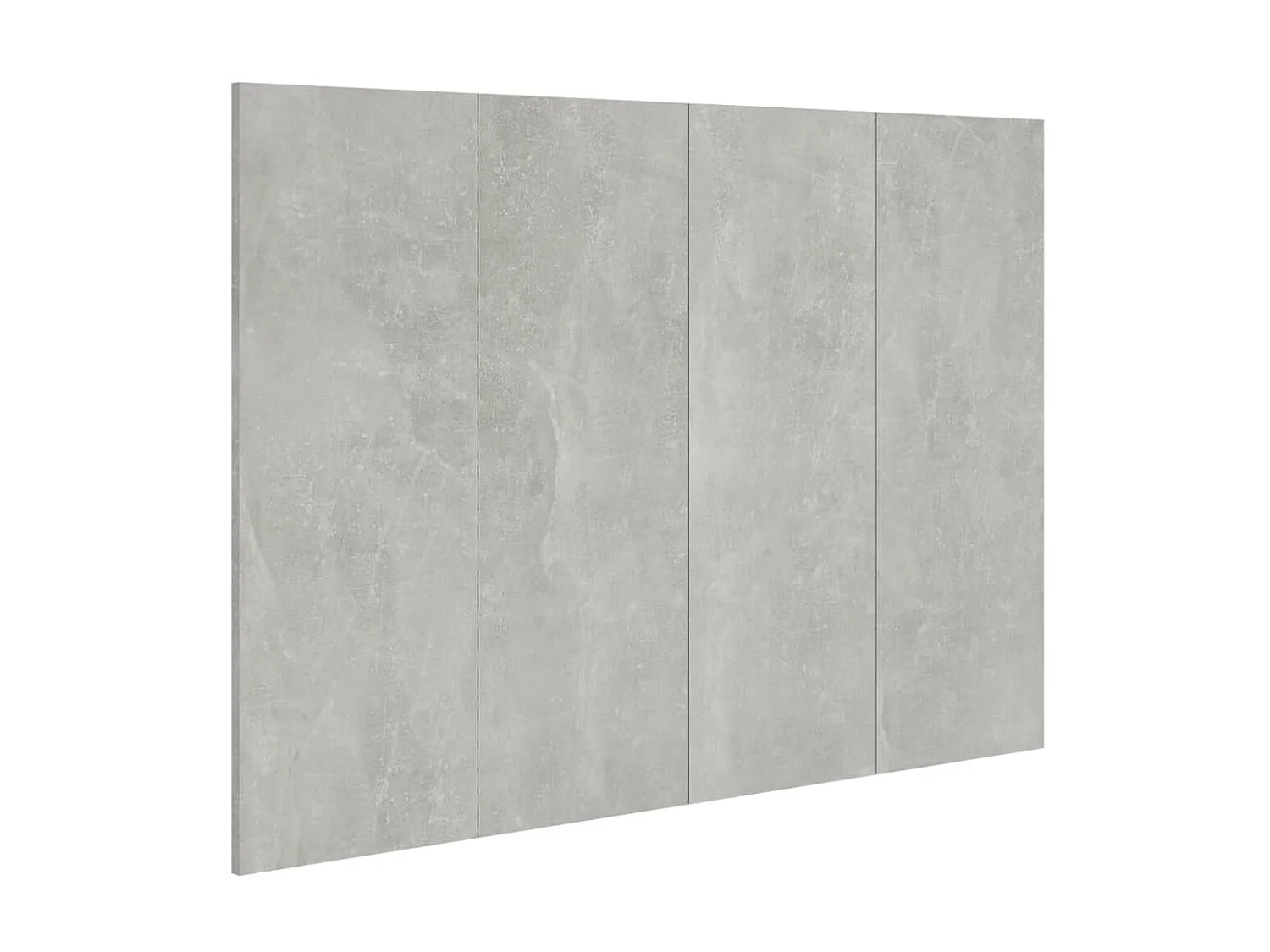 Tête de lit Gris béton 120x1,5x80 cm Bois d'ingénierie POI36963 BonneVie Meuble