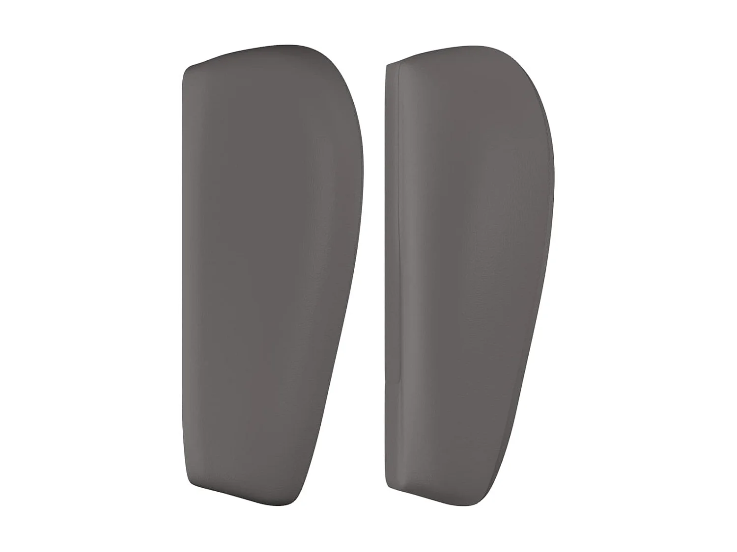 Tête de lit avec oreilles Gris 183x23x78/88 cm Similicuir POI84730 BonneVie Meuble