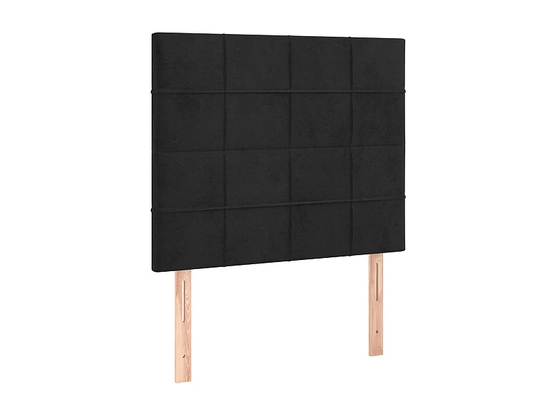 Têtes de lit 2 pcs Noir 90x5x78/88 cm Velours POI67823 BonneVie Meuble