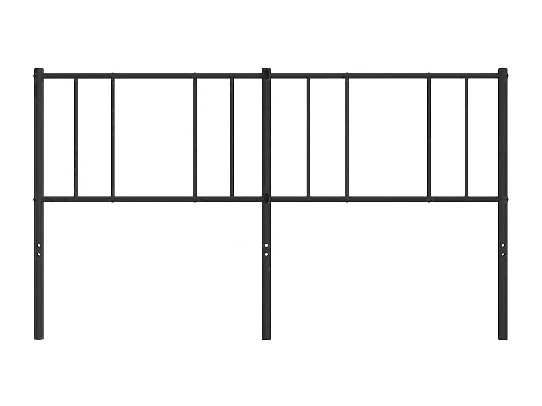 Cabeceira de cama 200 cm metal preto PT419186