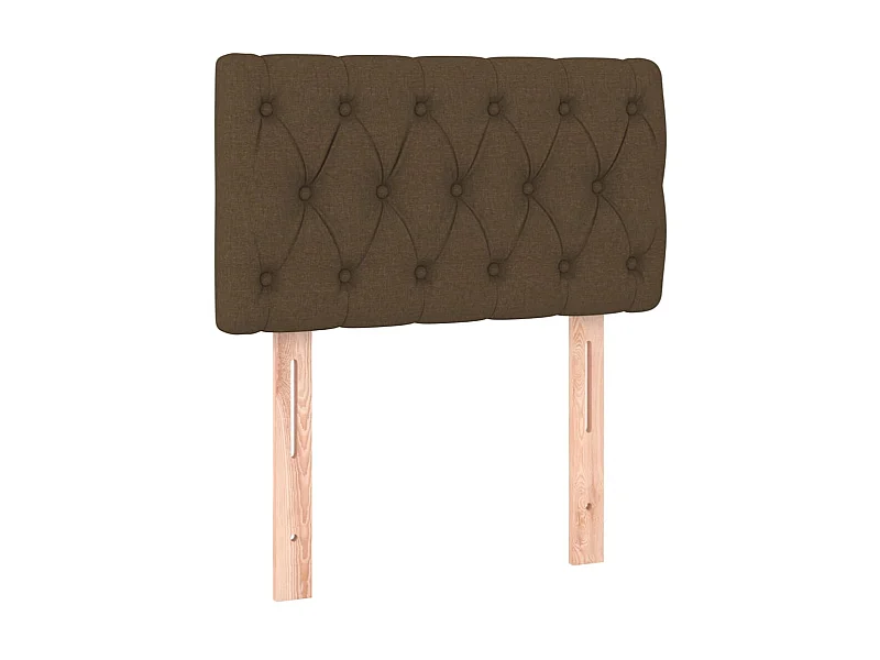 Testiera | Testata del letto Marrone Scuro 80 x 7 x 78/88 cm in Tessuto