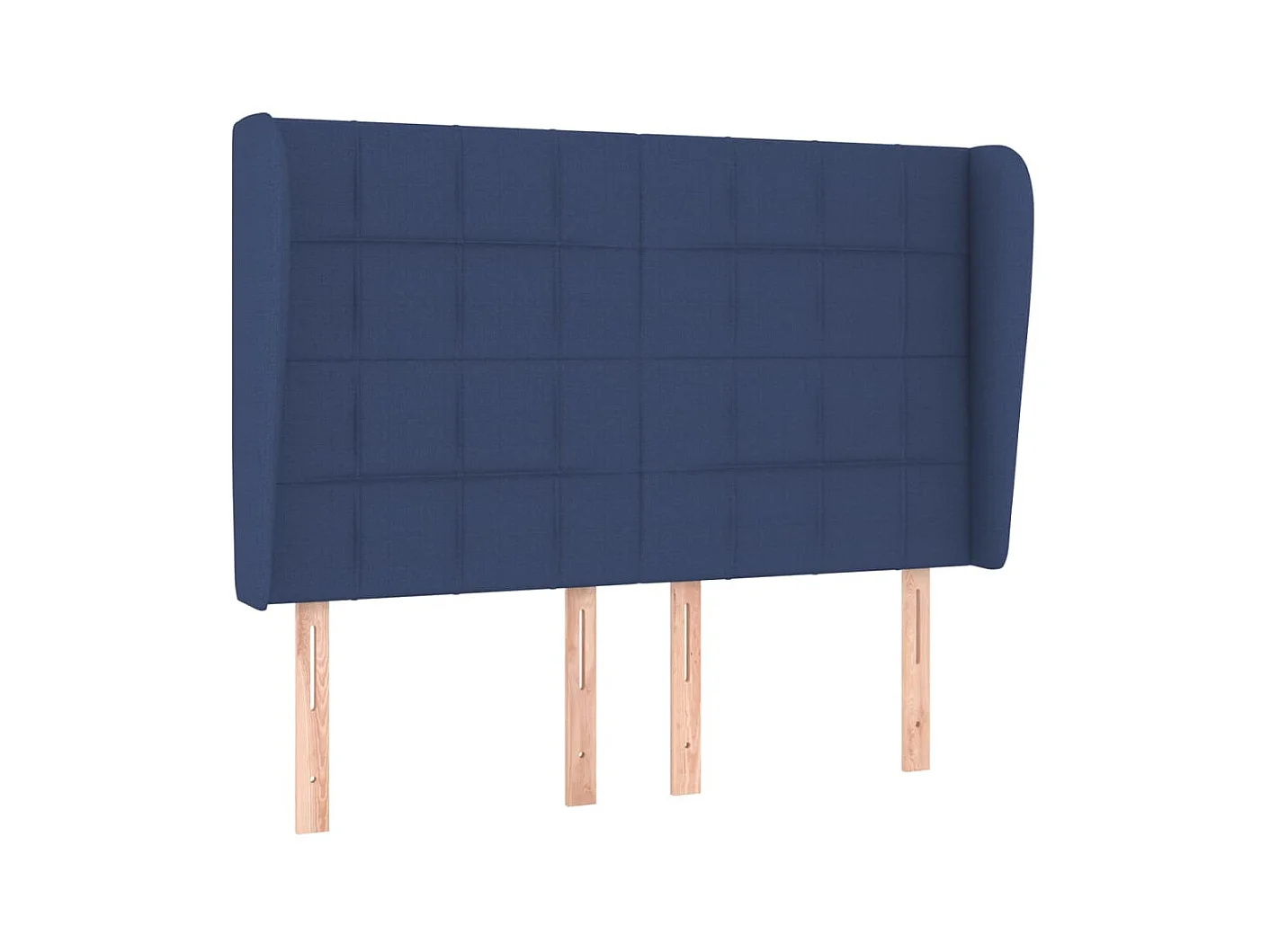 Testiera | Testata del letto ad Orecchio Blu 147 x 23 x 118/128 cm in Tessuto