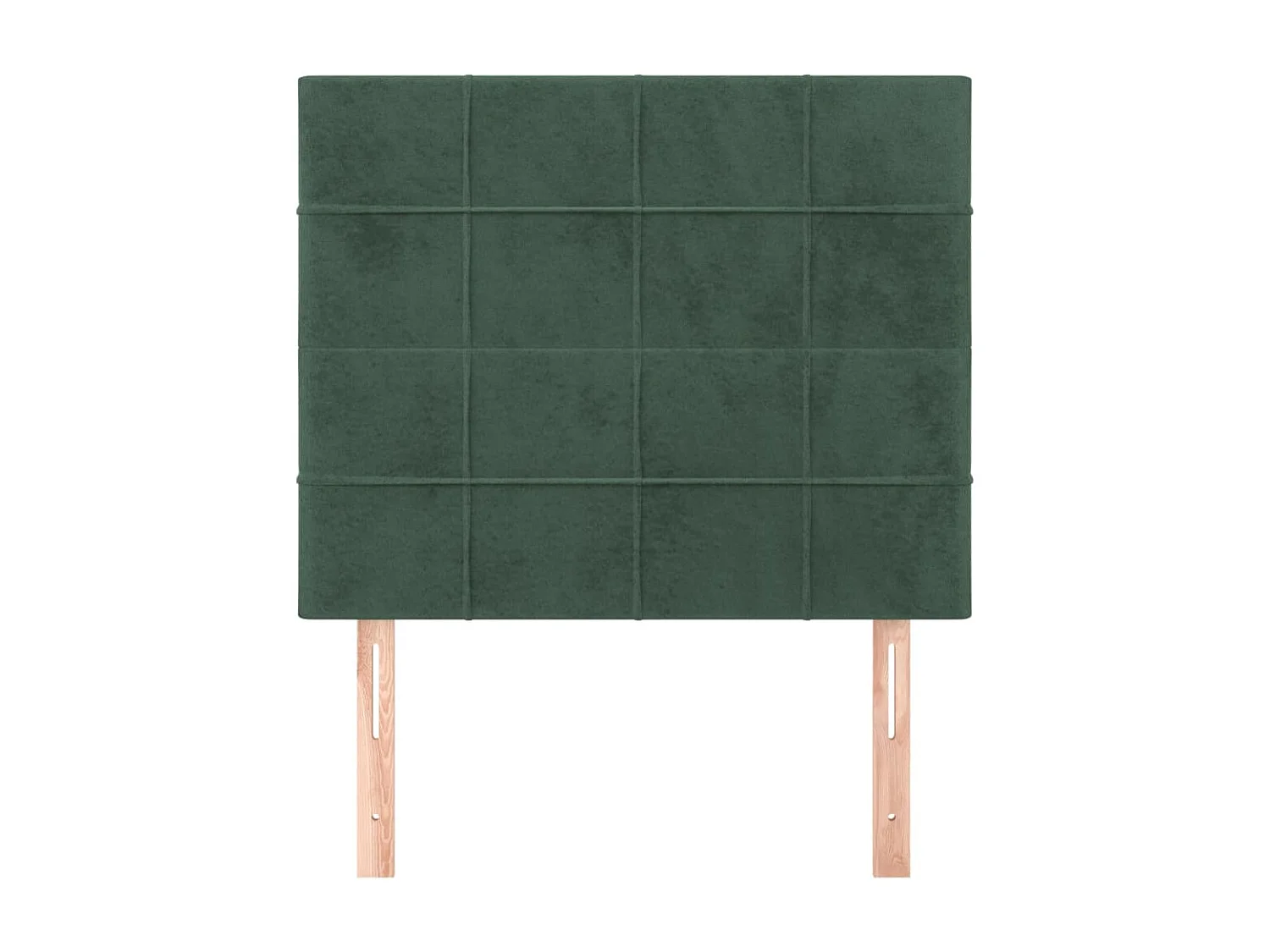 Têtes de lit 2 pcs Vert foncé 100x5x78/88 cm Velours POI85835 BonneVie Meuble