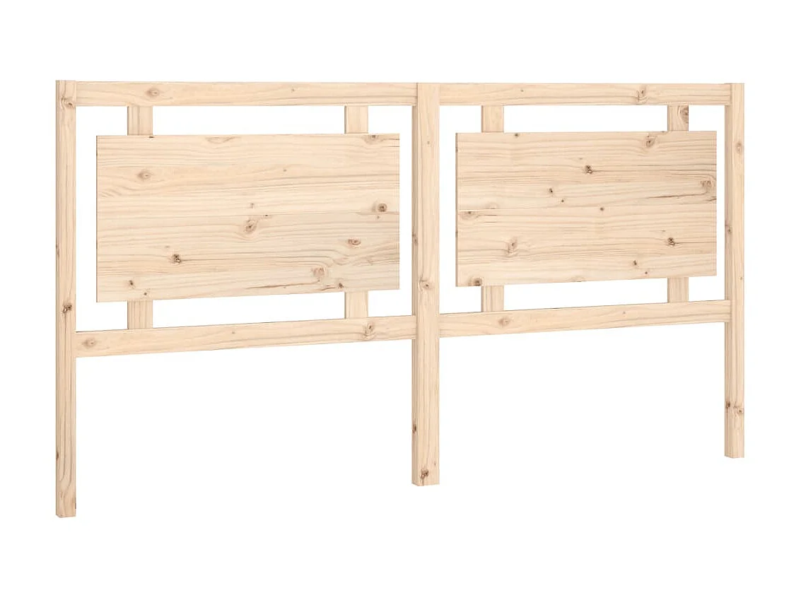 Cabecero de cama madera maciza de pino 185,5x4x100 cm ES81722