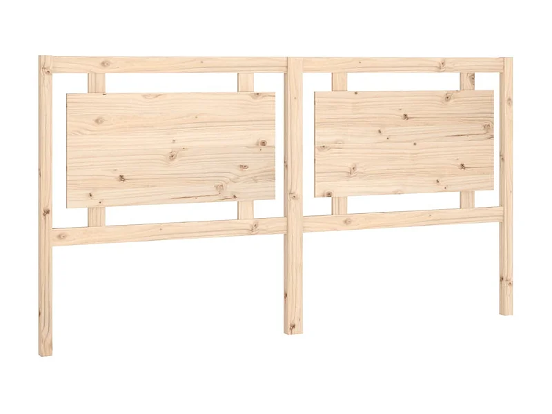 Tête de lit 185,5x4x100 cm Bois massif de pin POI65081 BonneVie Meuble