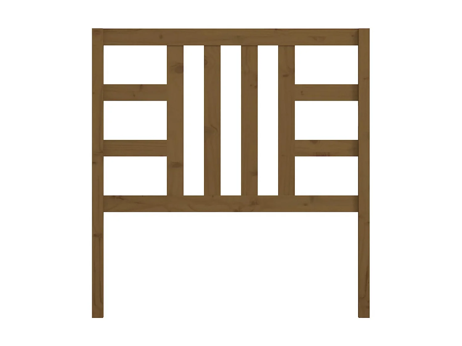 Tête de lit Marron miel 106x4x100 cm Bois massif de pin POI93080 BonneVie Meuble