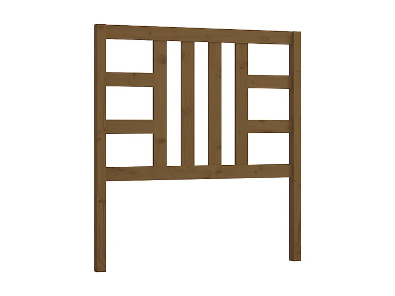 Tête de lit Marron miel 106x4x100 cm Bois massif de pin POI93080 BonneVie Meuble