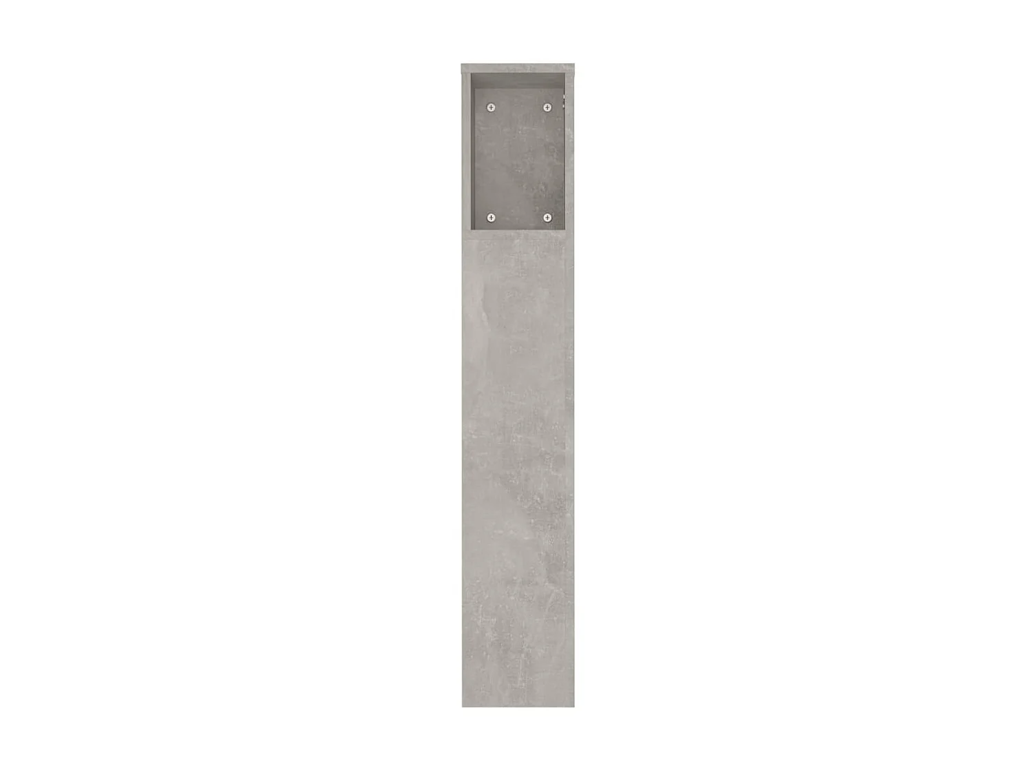 Armoire de tête de lit Gris béton 180x18,5x104,5 cm POI41574 BonneVie Meuble