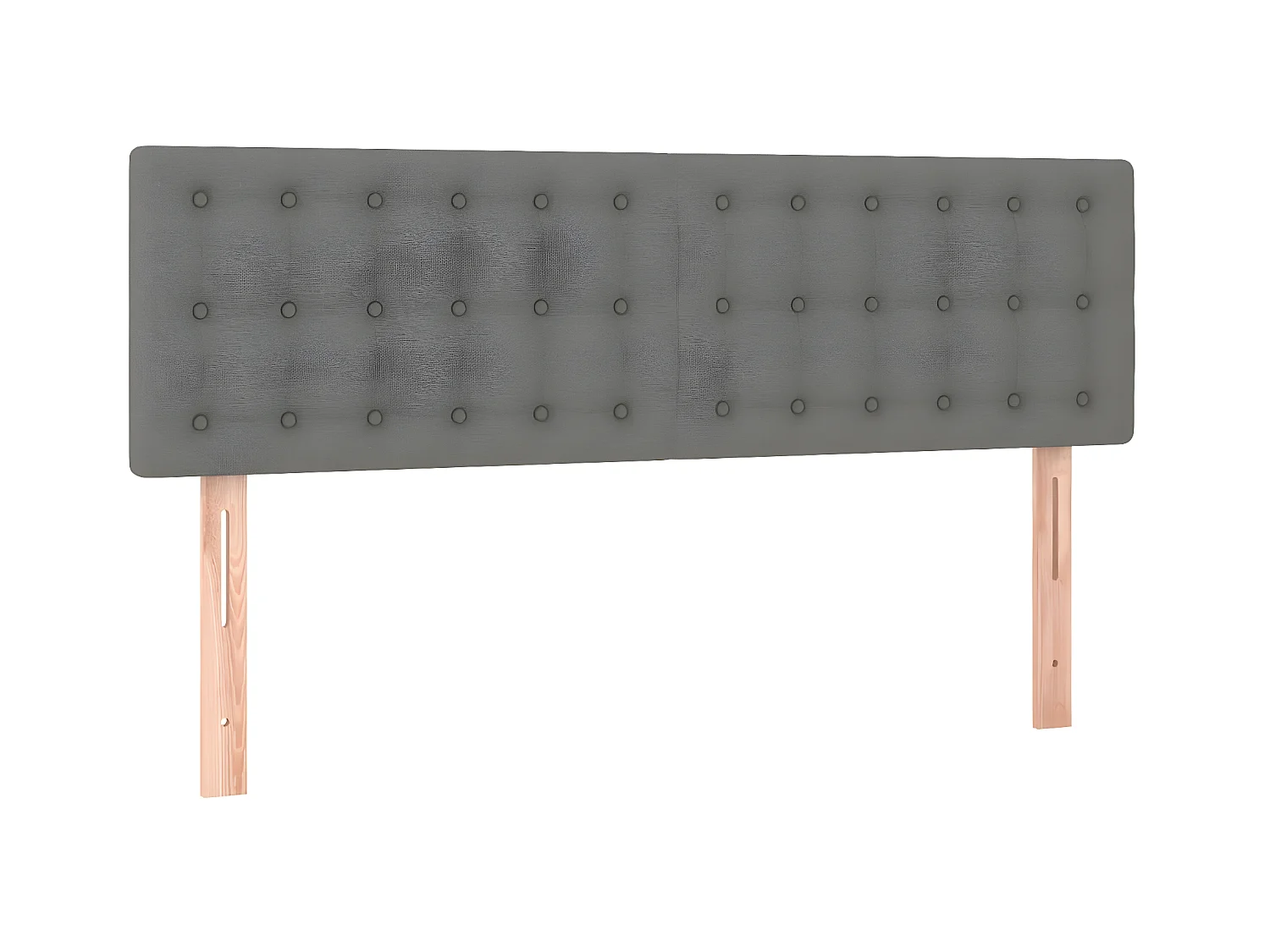 2 pcs Têtes de lit Gris foncé 72x5x78/88 cm Tissu PLO45715 BonneVie Meuble