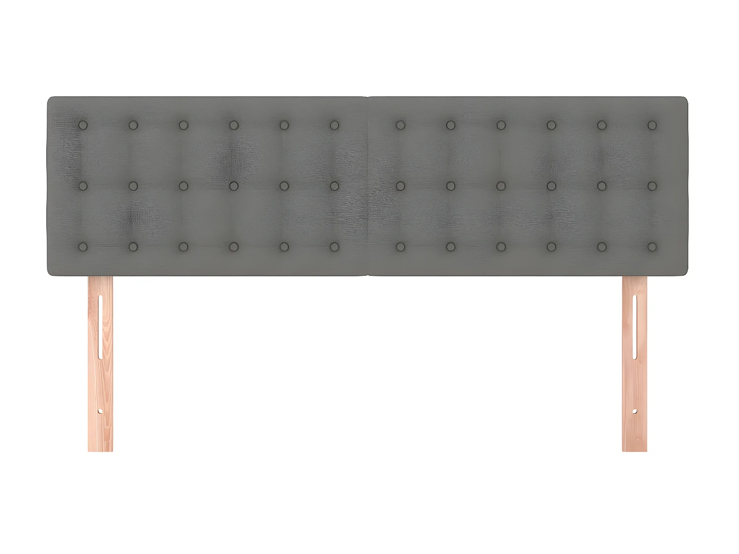 2er-set-Kopfteil,Bettkopfteile Dunkelgrau 72x5x78/88 cm Stoff -gkd78251