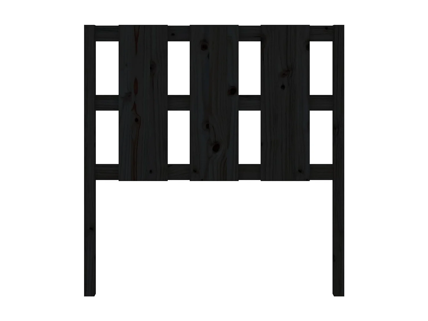 Cabeceira de cama 95,5x4x100 cm pinho maciço preto PT300674