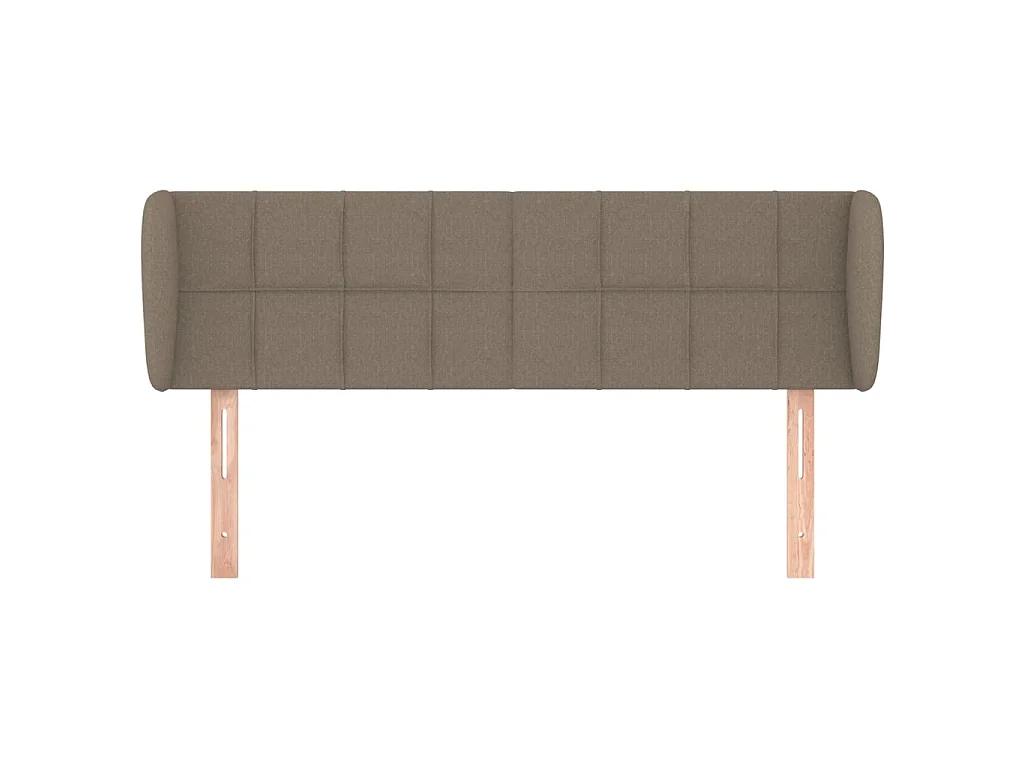 Tête de lit avec oreilles Taupe 147x23x78/88 cm Tissu POI47158 BonneVie Meuble