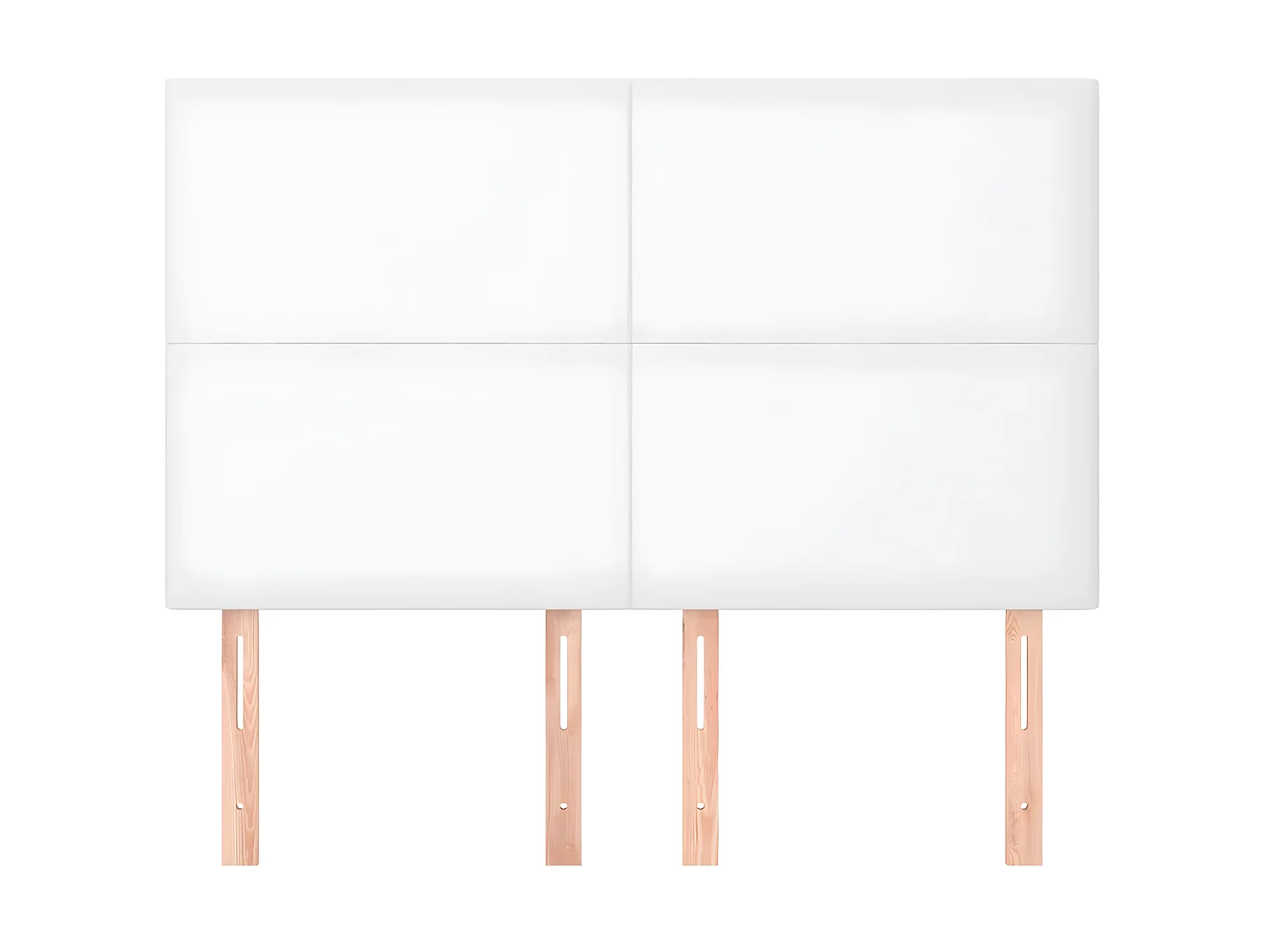 Têtes de lit 4 pcs Blanc 72x5x78/88 cm Similicuir POI96448 BonneVie Meuble