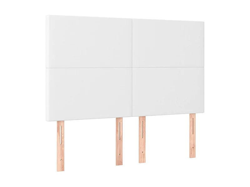 Têtes de lit 4 pcs Blanc 72x5x78/88 cm Similicuir POI96448 BonneVie Meuble