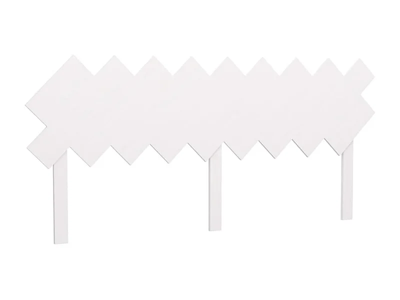 Tête de lit Blanc 178x3x80,5 cm Bois massif de pin POI95152 BonneVie Meuble