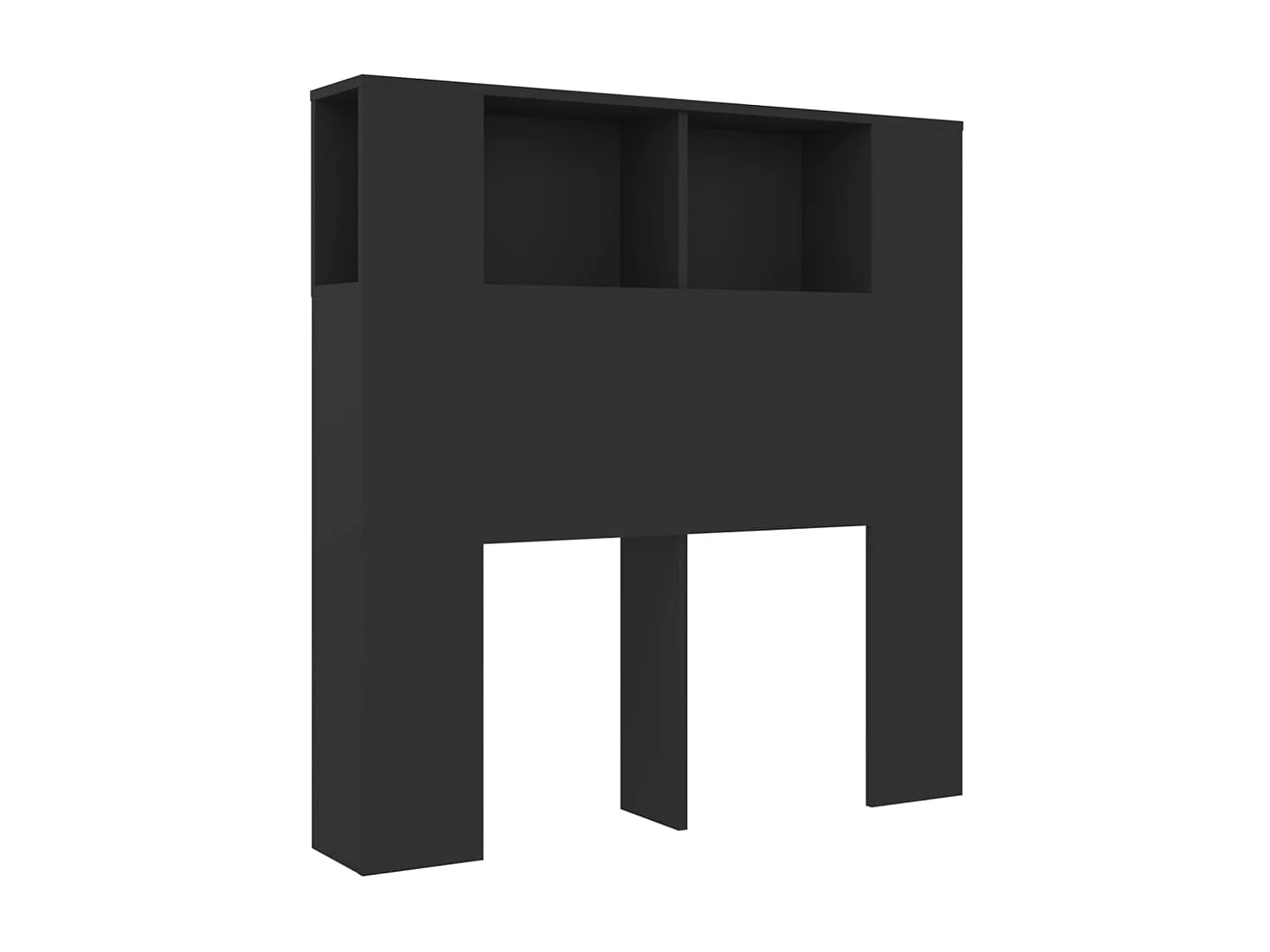 Mueble cabecero negro 100x18,5x104,5 cm ES33829