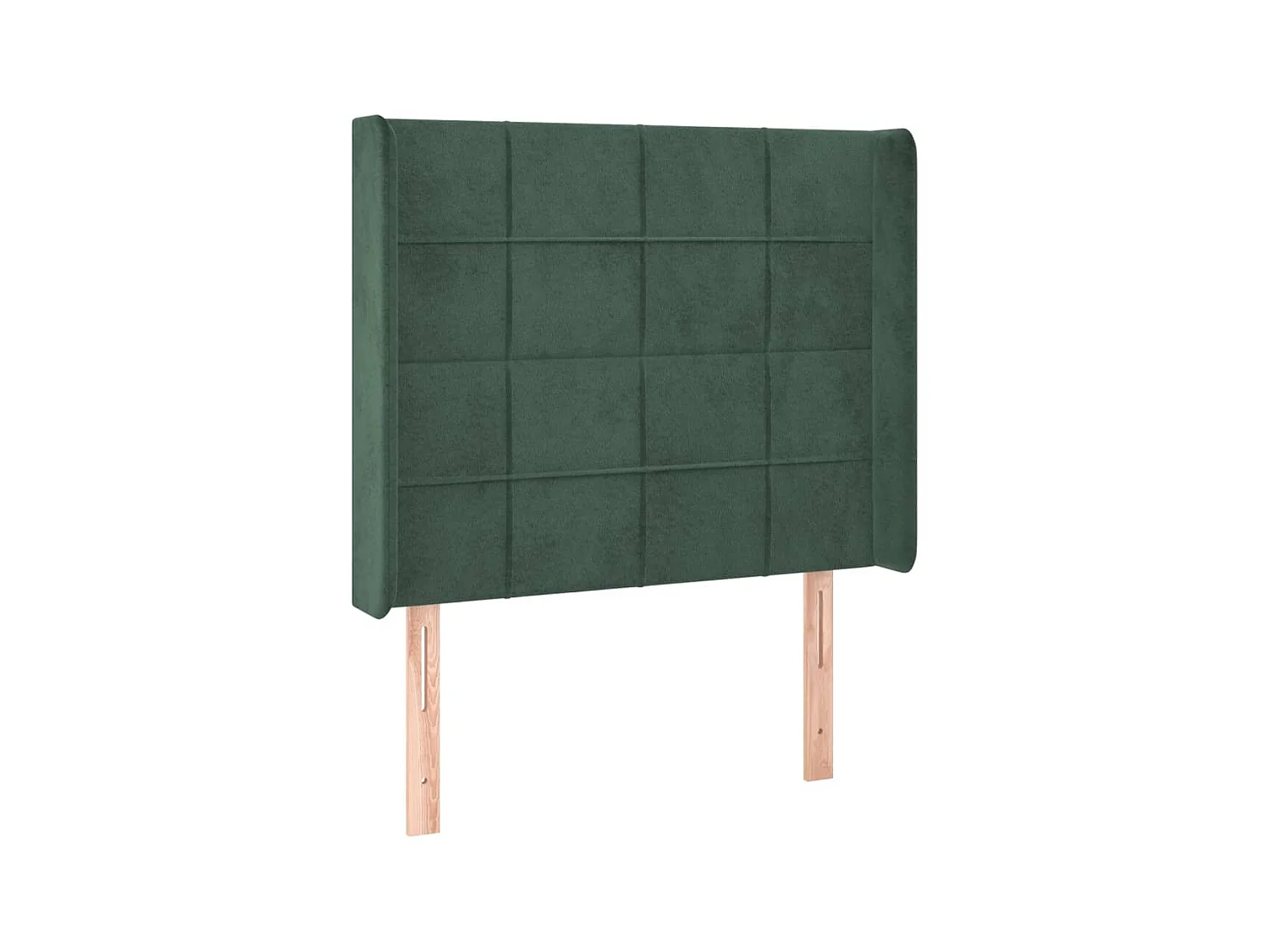 Tête de lit avec oreilles Vert foncé 83x16x118/128 cm Velours POI67615 BonneVie Meuble